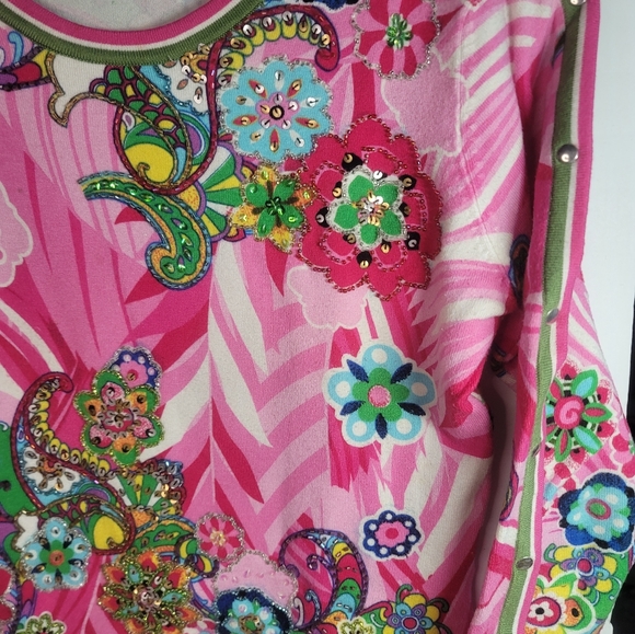 Alberto Makali Embellished Haute Couture Top Size Small - Picture 8 of 8